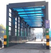 工地封閉式洗車機應用